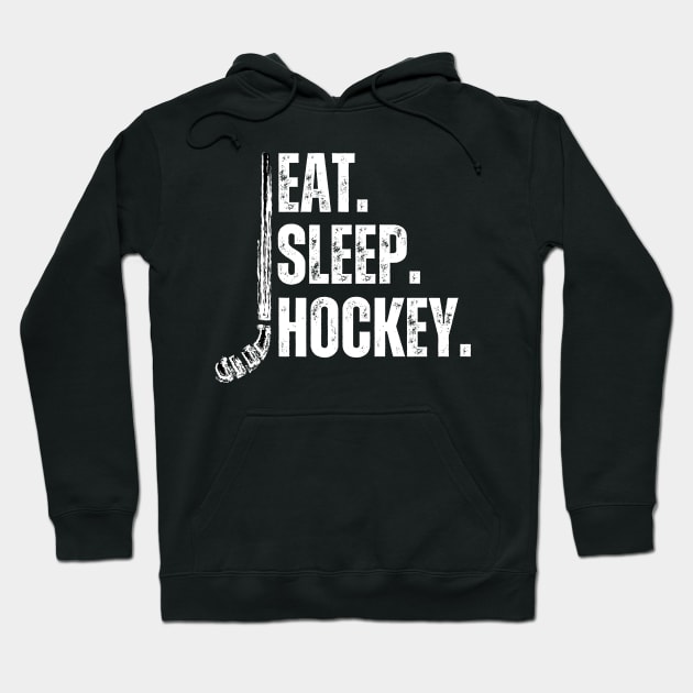 Eat Sleep Hockey Hoodie by Illustradise